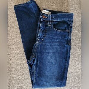 Madewell Skinny Jeans in Deep Indigo